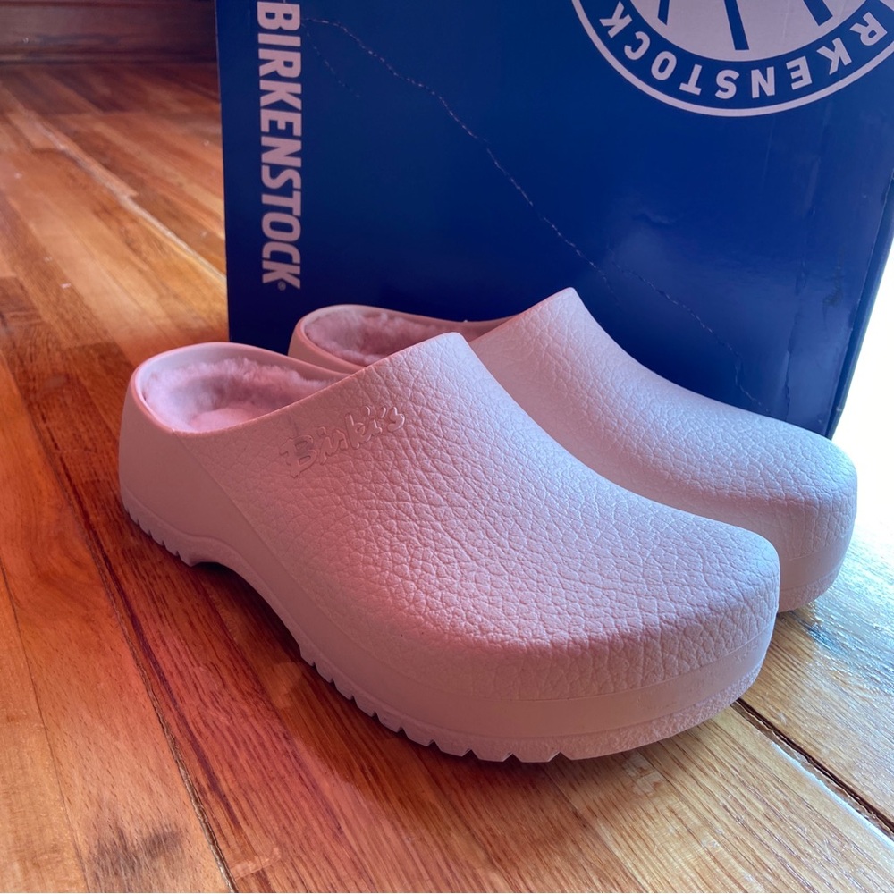 Birkenstock Cream Mules & Clogs
